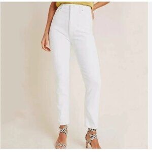 Agolde Nico White Ultra High Rise Slim Fit Button Fly Jeans Women’s Size 29